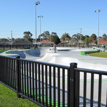Noble Park skatepark boundary fence