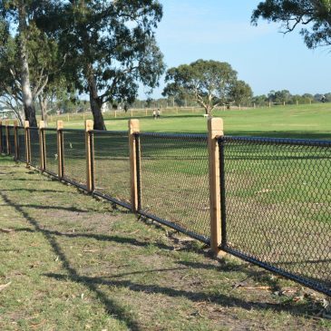 Keysborough Dog Park Post and Rail fencing